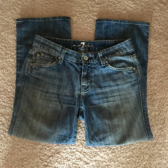 7 For All Mankind "A" Pocket Crop Jeans