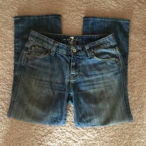 7 For All Mankind "A" Pocket Crop Jeans