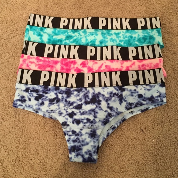 PINK Victoria's Secret Pants - Victoria's Secret PINK Logo Panty Set