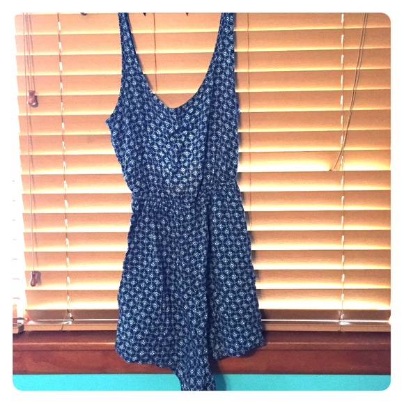 Navy blue romper