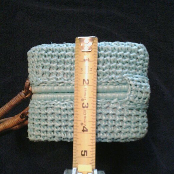 vintage woven rafia handbag - Picture 4 of 4