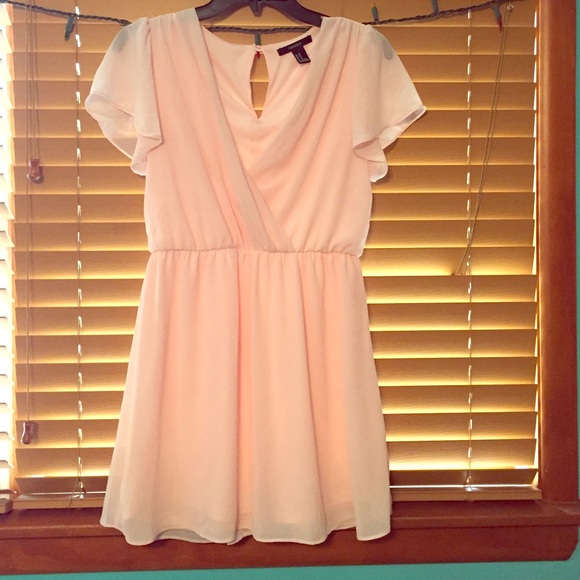 Pink chiffon dress