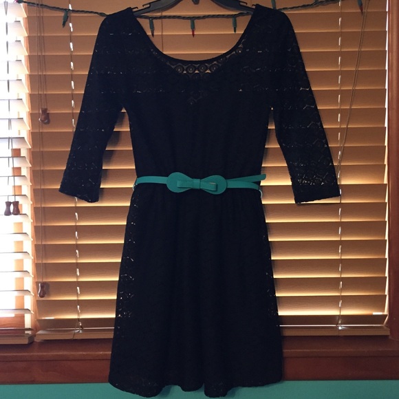 Black lace dress