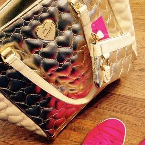 Betsey Johnson Tote 2 in one