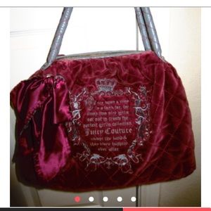 Juicy Couture Velour Embroidered Story Handbag