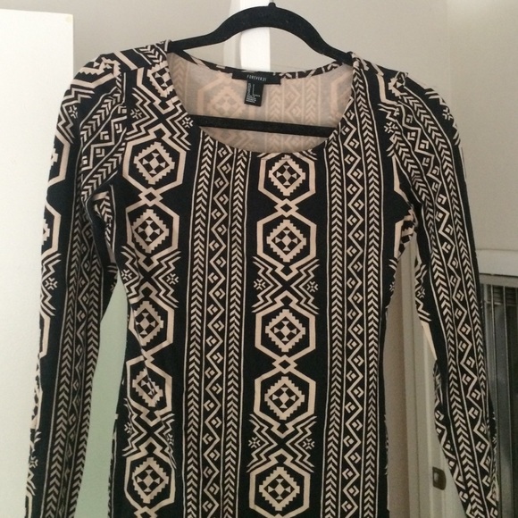 Tribal Print Bodycon Dress