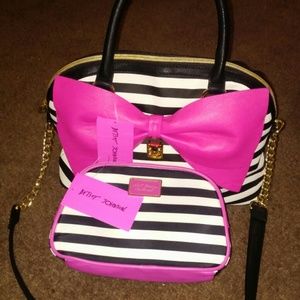 NWT HOT PINK Betsey Johnson Purse