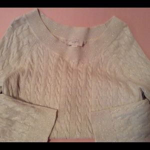 Loft Ivory Sweater
