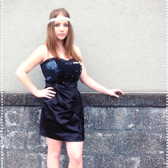 Black cocktail dress