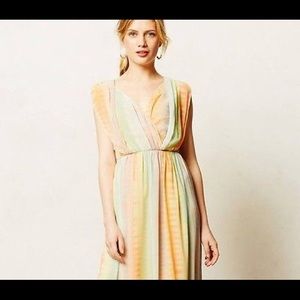 Anthropologie Lil Pastel Maxi Dress