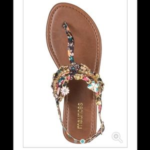 NWOT Multicolored sandals