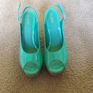 Teal Wedges