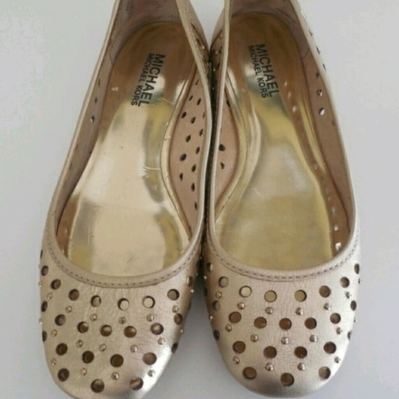 Michael kors  Gold leather studded