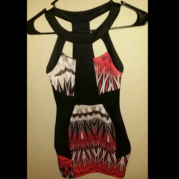 Caged top Fitted Dress