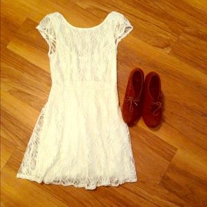 NWOT white lace dress