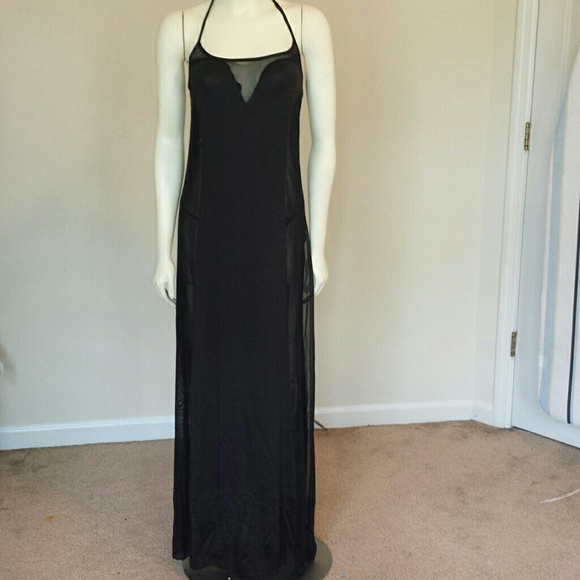 Black long gown with panti