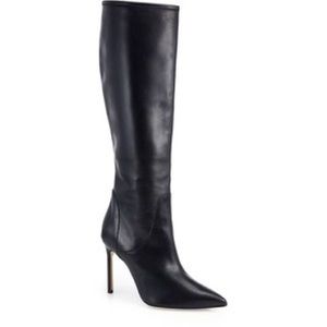 SALE Manolo Blahnik Hazuno Leather KneeHigh Boots