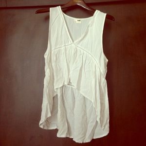 LF Store High low white top