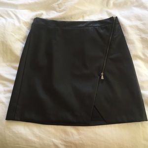 Faux leather mini