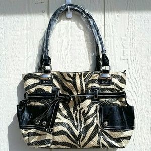 NWT Zebra Print Purse