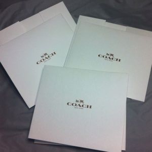 Coach gift boxes  (2). 12"x10.5"
