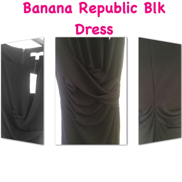 New BANANA REPUBLIC Blk Dress NWT Sz4 - Picture 2 of 8