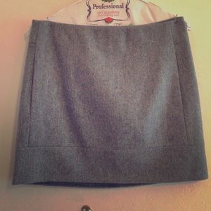 J crew grey wool mini skirt!