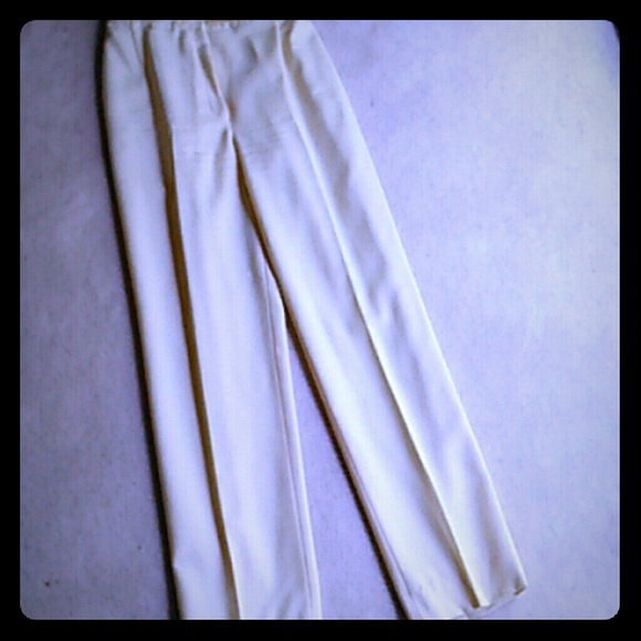 100% wool cream pants