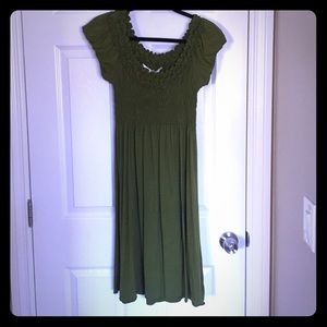Max studio olive green dress