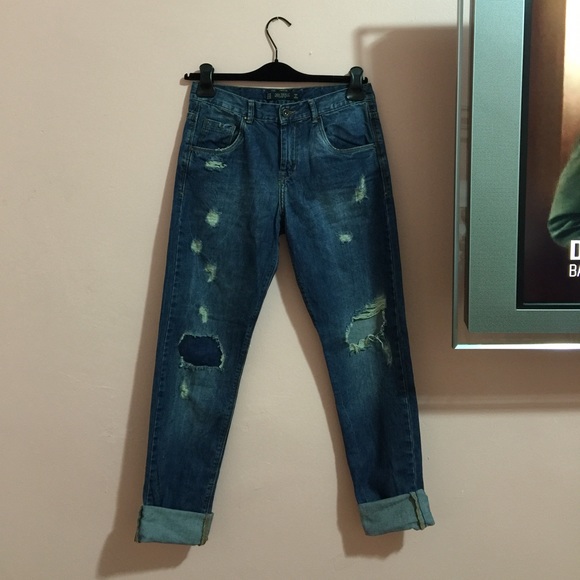 Zara destroyed jeans