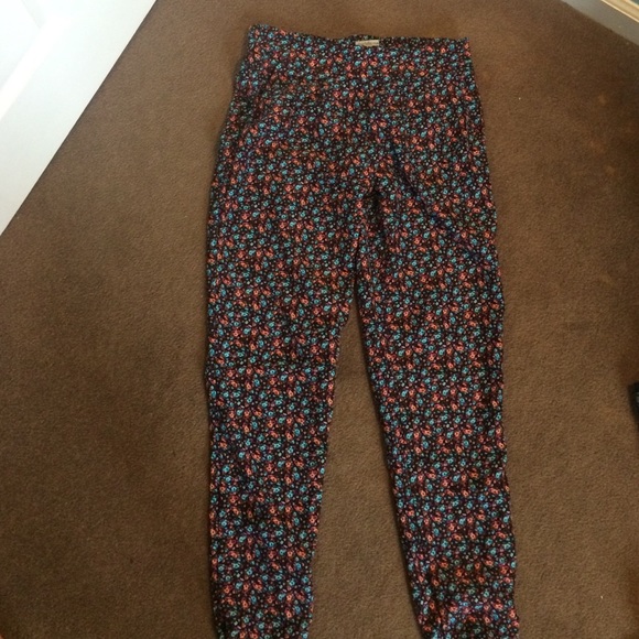 Floral joggers