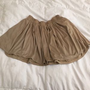 brown velvet skirt