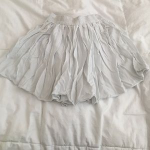white skirt