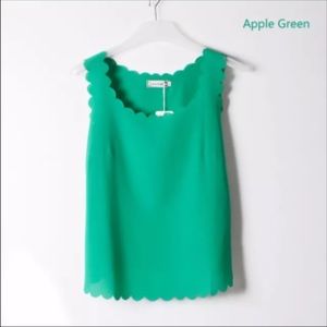 Two chiffon tank tops