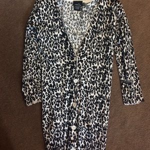Cheetah print cardigan