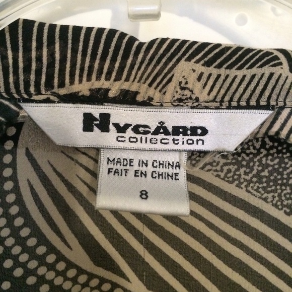 Cream/Black Intricate Blouse - Picture 3 of 3