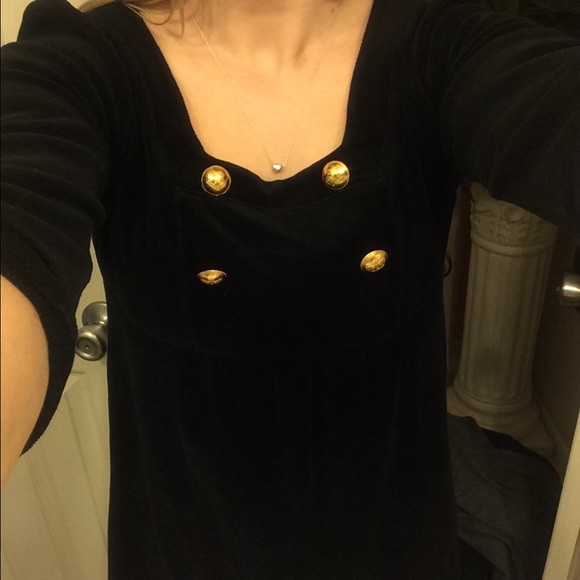 Juicy Couture Black Velvet Dress