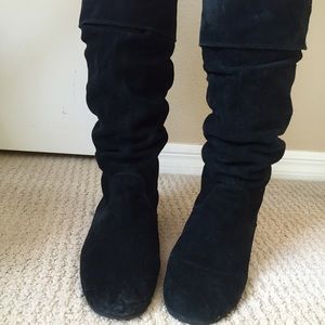 Steve Madden suede slouch boots FINAL PRICE