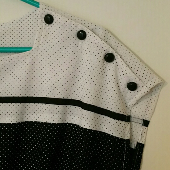 Vintage contrast polka dot dress - Picture 3 of 3