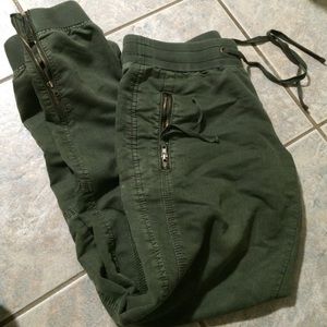 Green joggers. Size 4