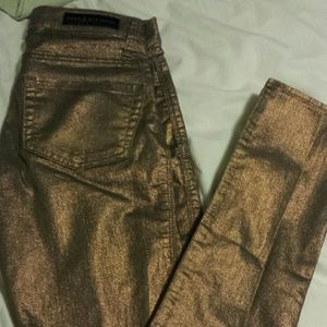 Rock and Republic gold jeans
