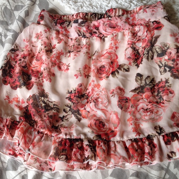Floral Print Skirt