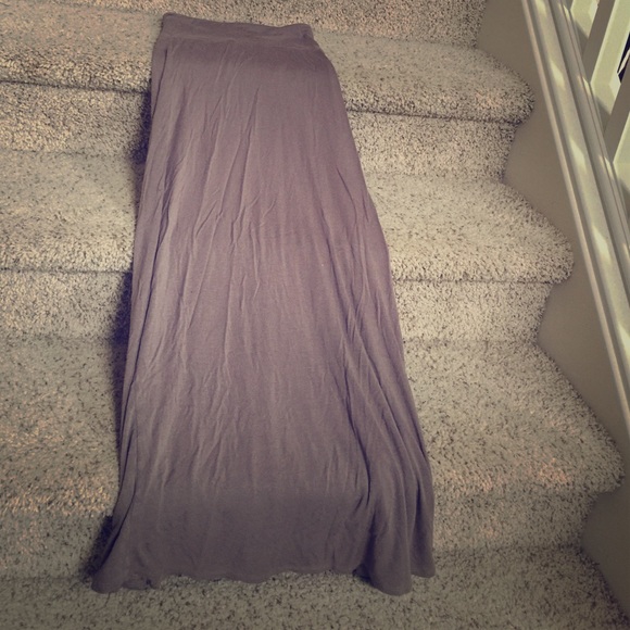 Taupe / Brown Maxi Skirt