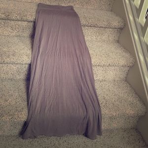 Taupe / Brown Maxi Skirt