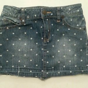 Cute girl's skirt 7/8 medium jean denim