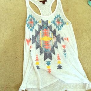 Tribal print tank top
