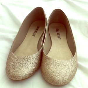 Adorable Champaign Sparkle Flats