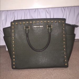 Large Selma Studded Mcheal Kors Tote