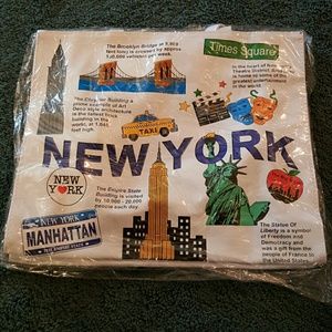 Plastic New York themed tote bag