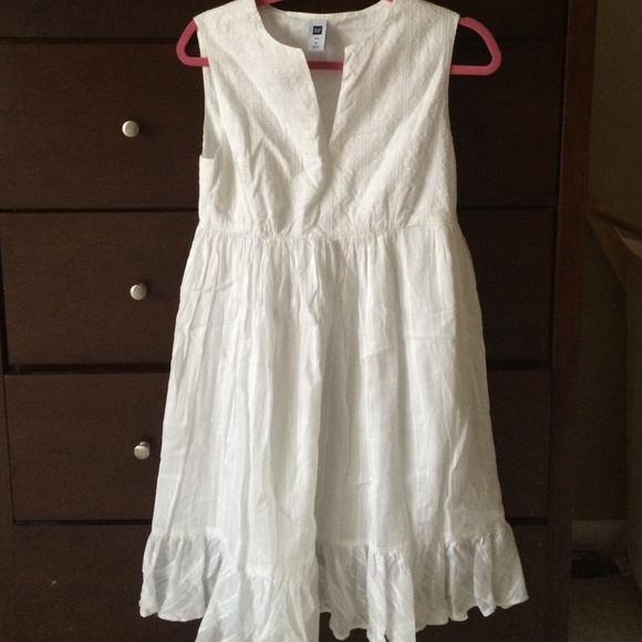 White eyelet dress